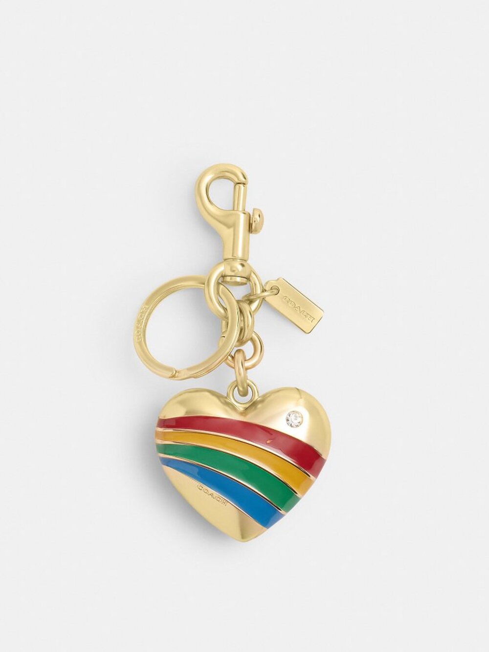 Coach Heart Bag Charm